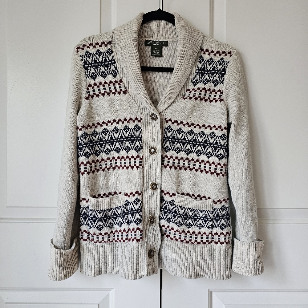Eddie Bauer Fair Isle Patterned Sweater